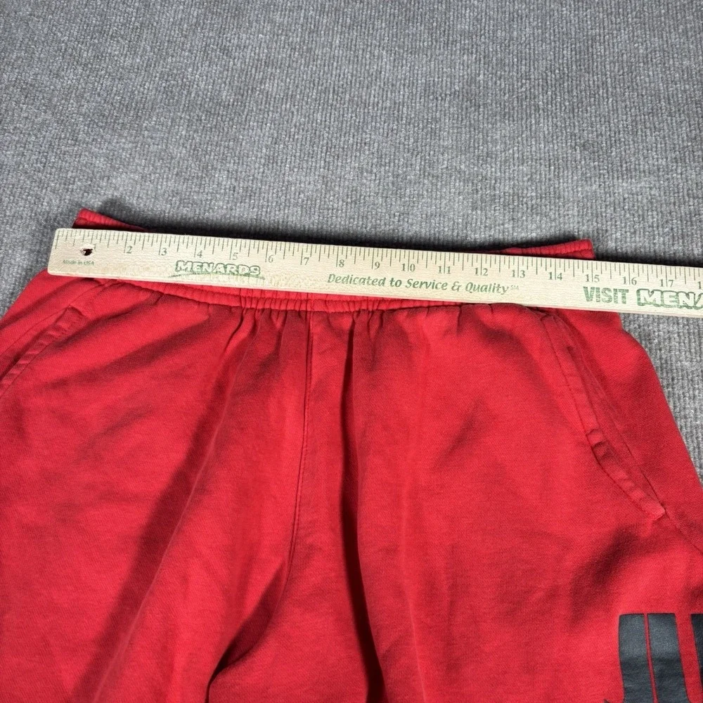 Nike Sportswear Sweat Shorts Mens M Red Club Fleece Graphic Just Do It Baggy